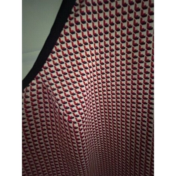 Ann Taylor Top Womens Size Small Red Black Sleeveless Halter Summer Button EUC - Picture 3 of 7